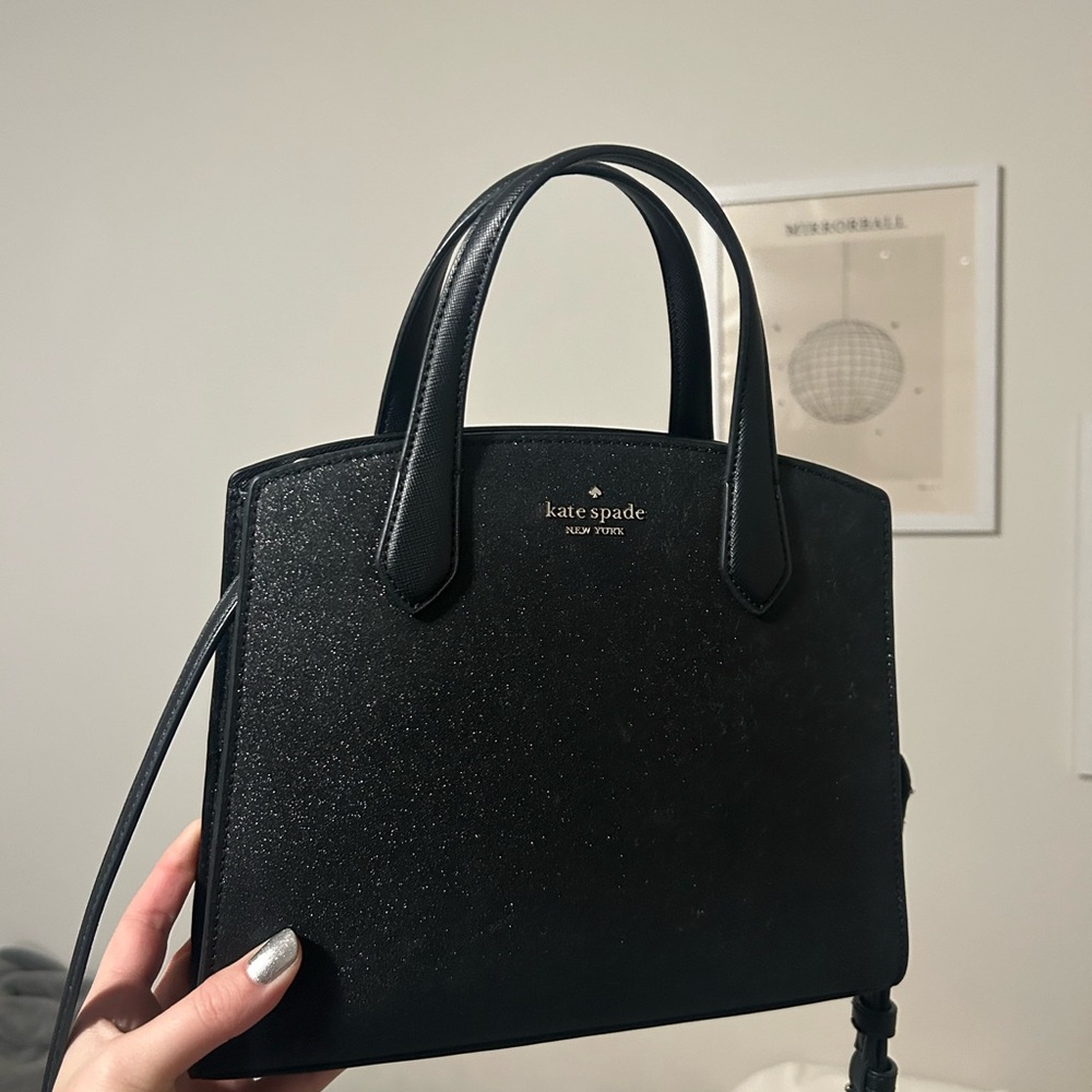 Kate Spade Black Satchel Structured Leather Bag